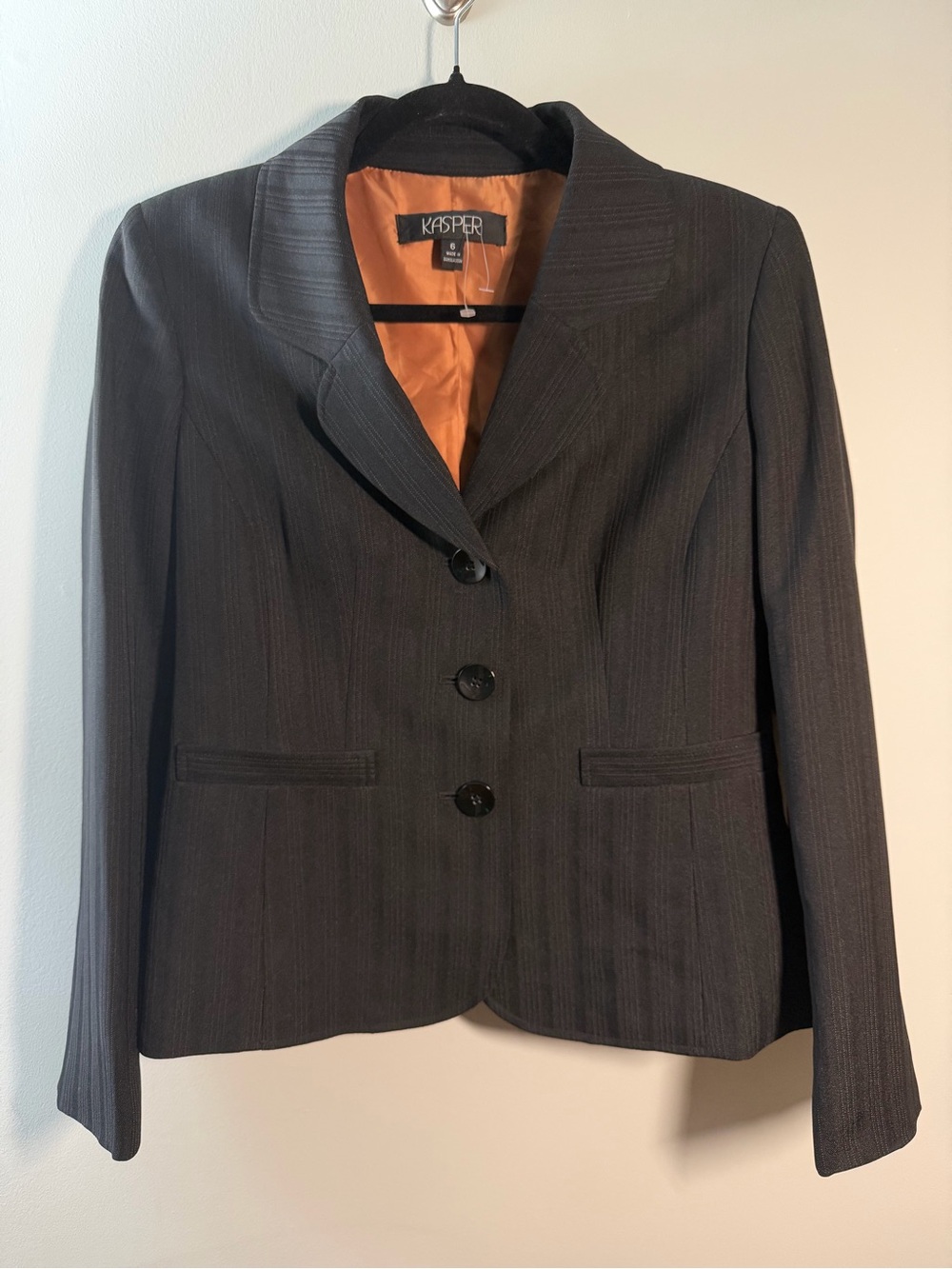 Kasper Women's Black Tailored Blazer Jacket